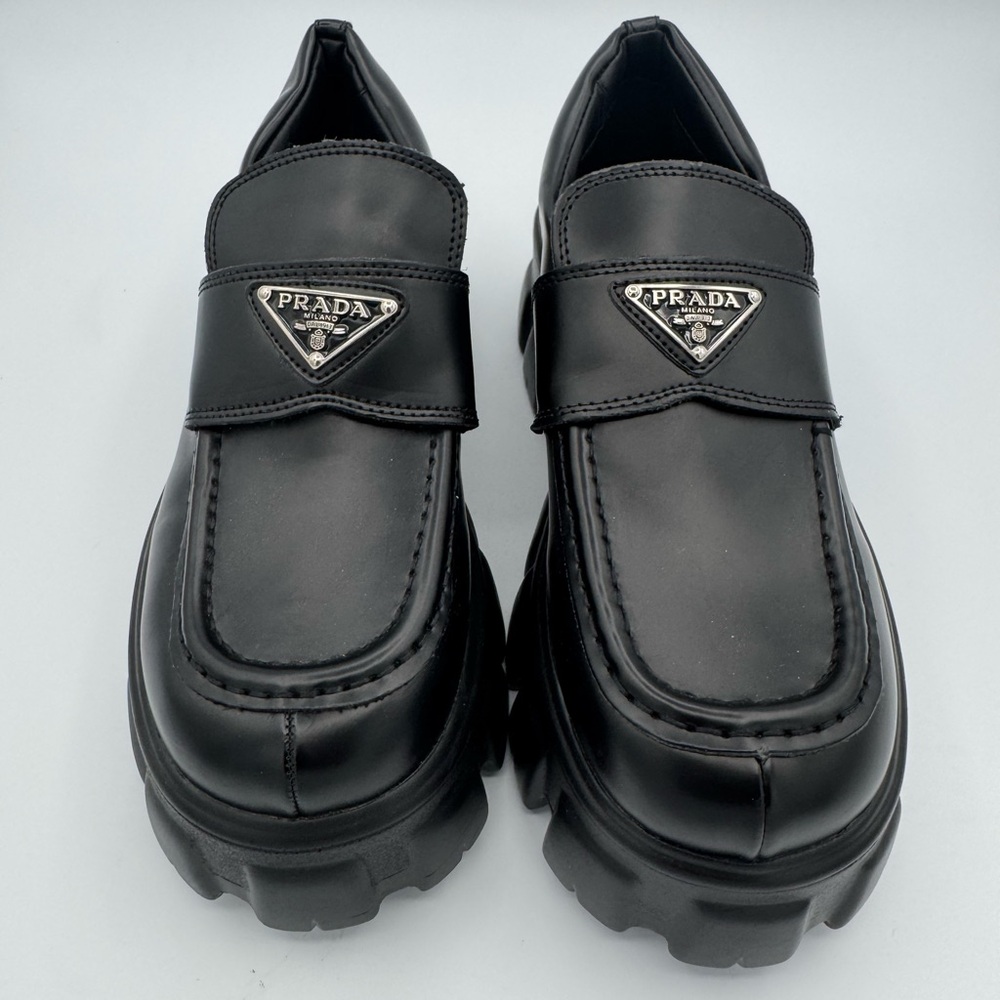 Prada Men's Black Chunky Loafers READ DESCRIPTION